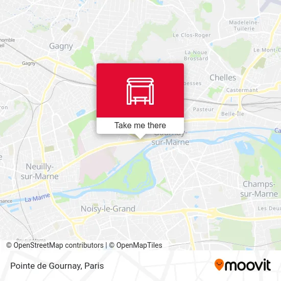 Pointe de Gournay map