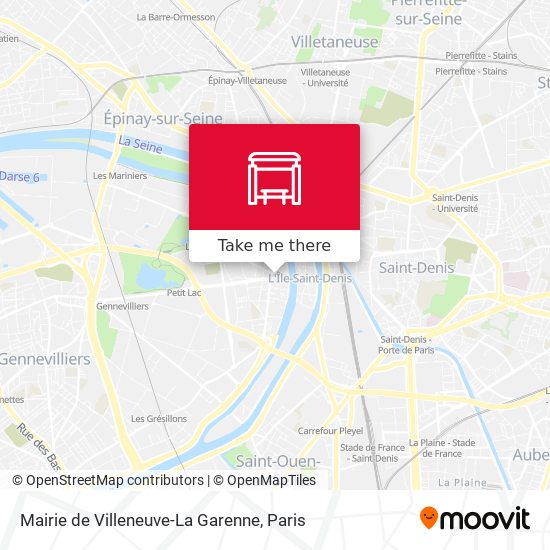 Mairie de Villeneuve-La Garenne map