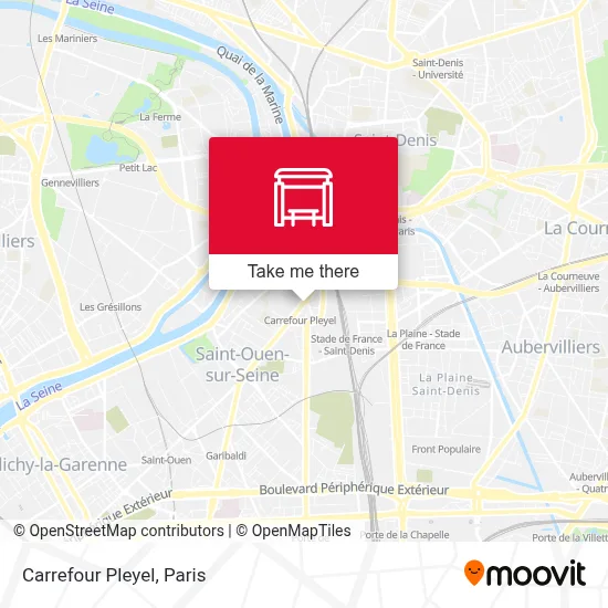 Carrefour Pleyel map