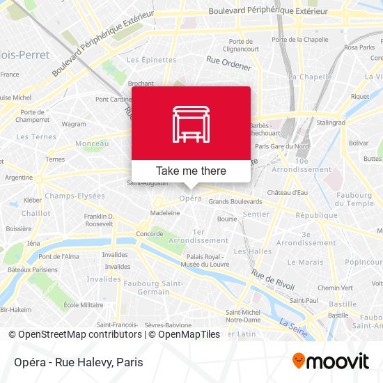 Mapa Opéra - Rue Halevy