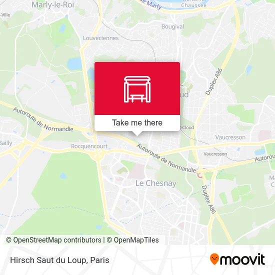 Hirsch Saut du Loup map