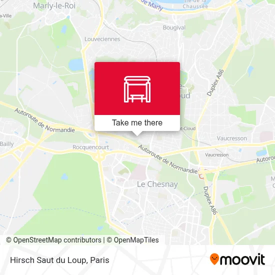 Hirsch Saut du Loup map