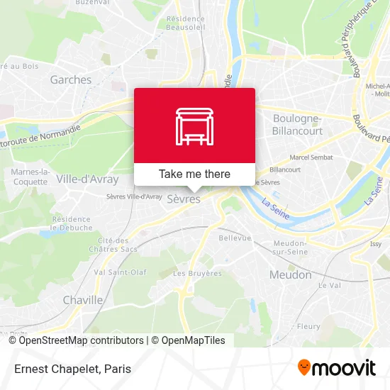 Mapa Ernest Chapelet
