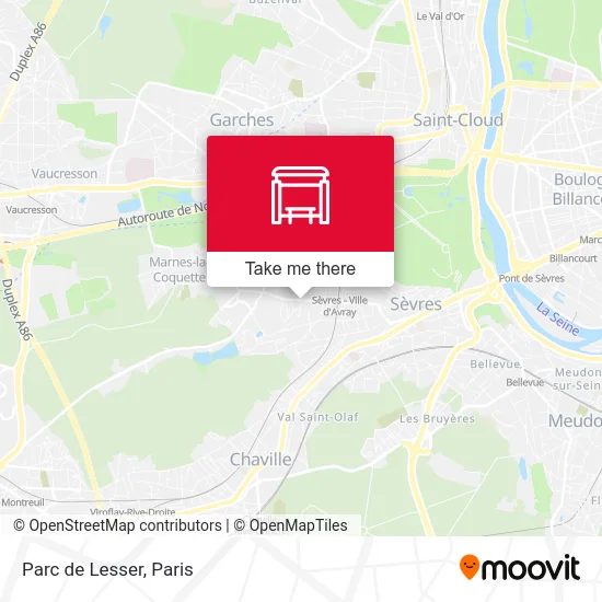 Mapa Parc de Lesser