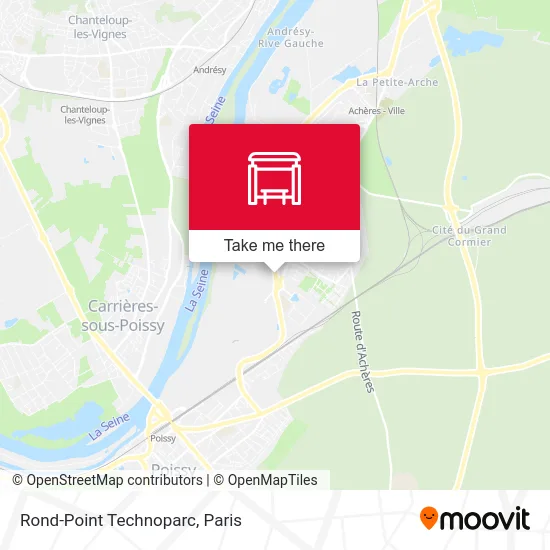 Mapa Rond-Point Technoparc
