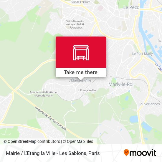 Mapa Mairie / L'Etang la Ville - Les Sablons