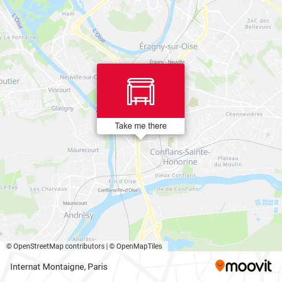 Internat Montaigne map