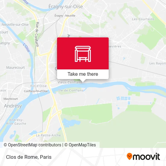 Clos de Rome map