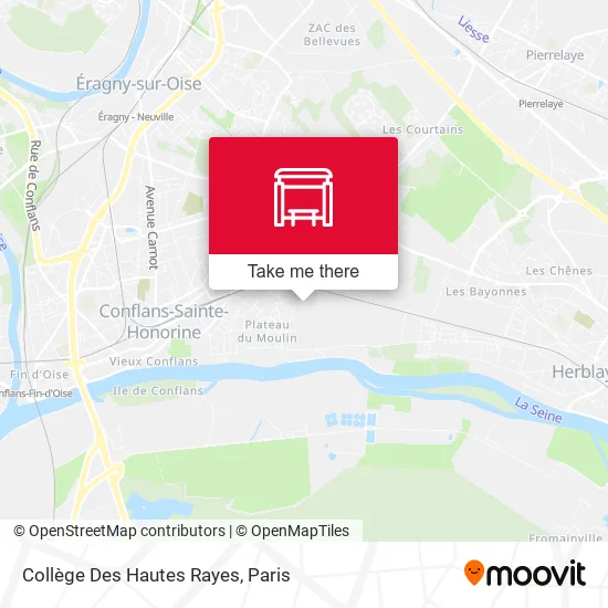 Collège Des Hautes Rayes map