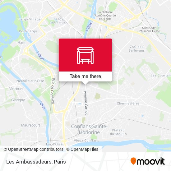 Les Ambassadeurs map