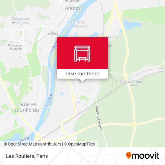 Les Routiers map