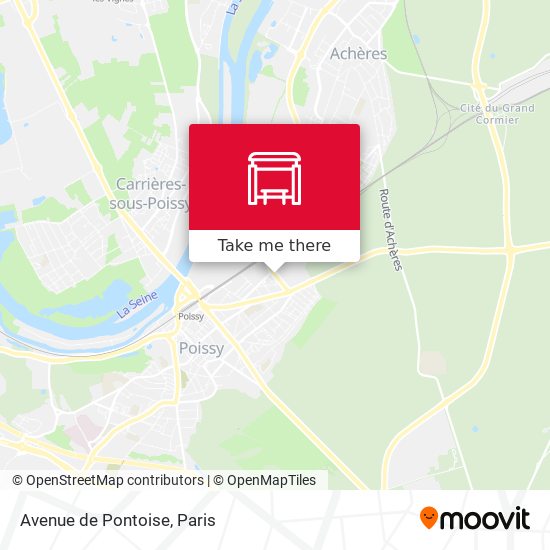 Mapa Avenue de Pontoise