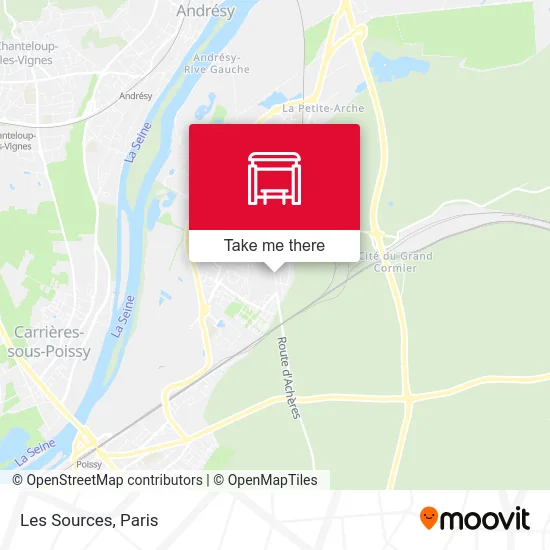 Les Sources map