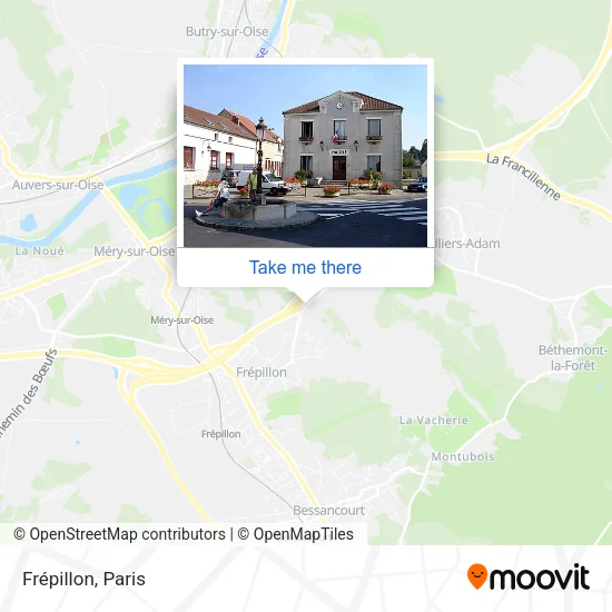 Frépillon map