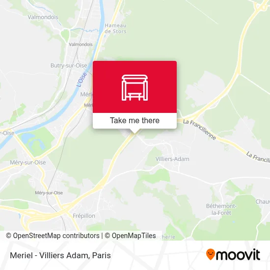 Meriel - Villiers Adam map