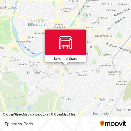 Épinettes map