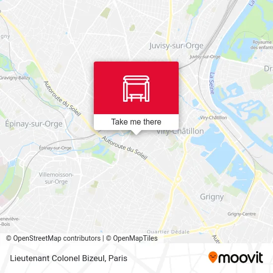 Lieutenant Colonel Bizeul map