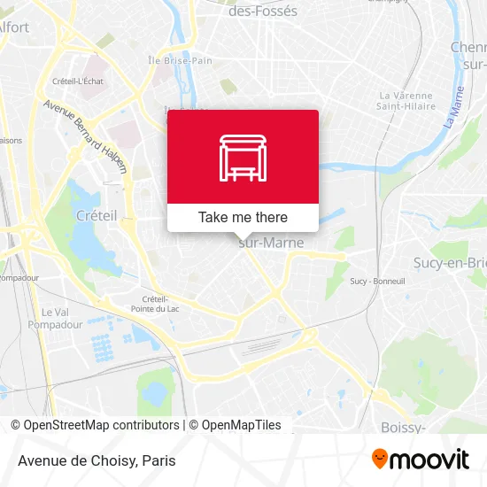 Avenue de Choisy map