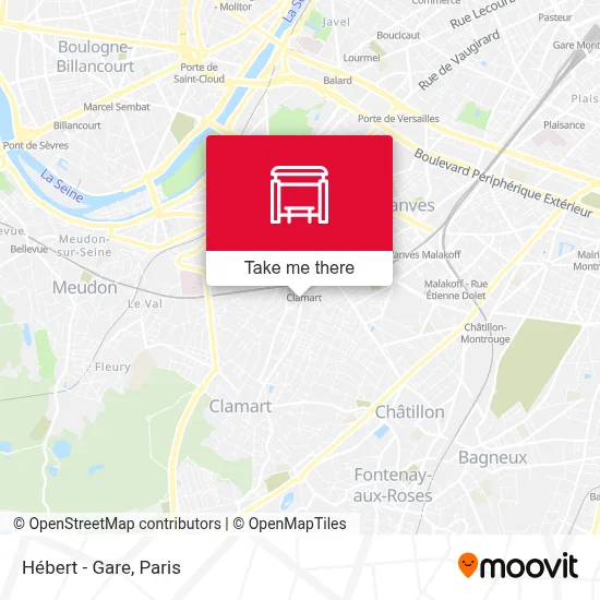 Hébert - Gare map