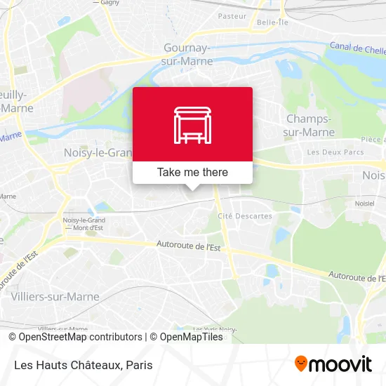 Les Hauts Châteaux map