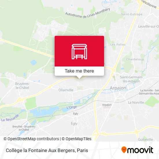 Collège la Fontaine Aux Bergers map