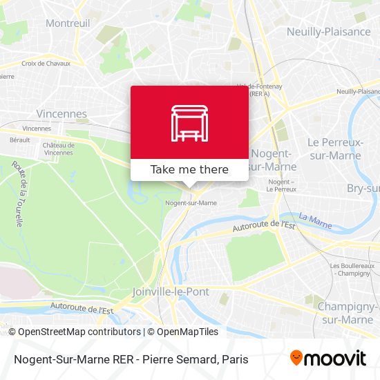 Nogent-Sur-Marne RER - Pierre Semard map