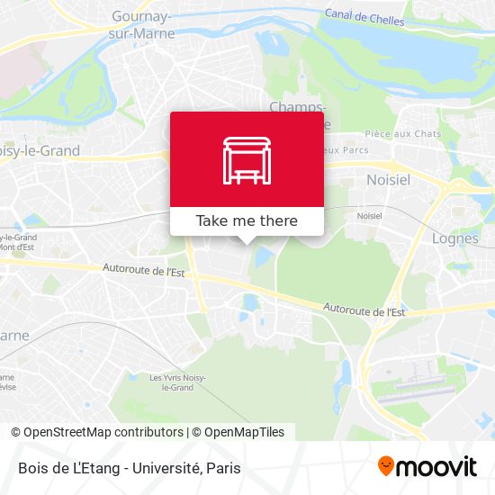 Mapa Bois de L'Etang - Université