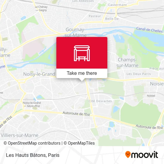 Les Hauts Bâtons map