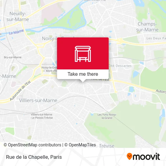 Mapa Rue de la Chapelle