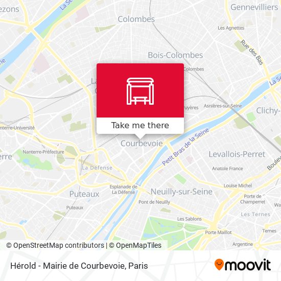 Hérold - Mairie de Courbevoie map