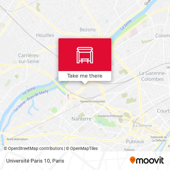 Université Paris 10 map