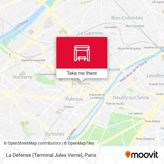 La Défense (Terminal Jules Verne) map