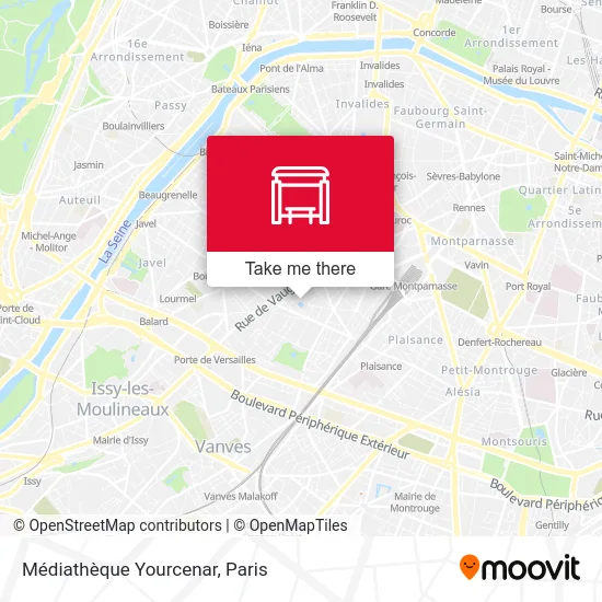 Médiathèque Yourcenar map