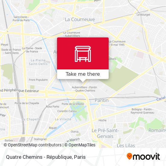 Quatre Chemins - République map