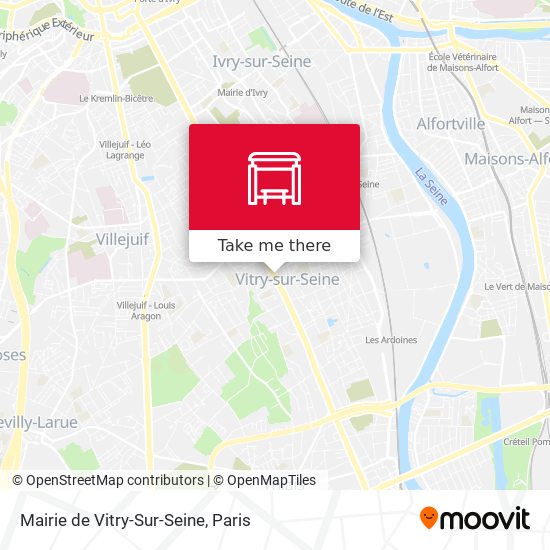 Mapa Mairie de Vitry-Sur-Seine