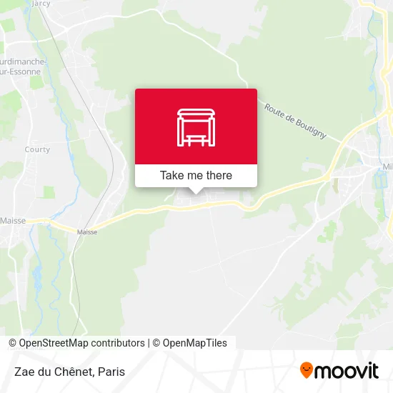 Zae du Chênet map