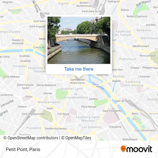 Petit Pont map