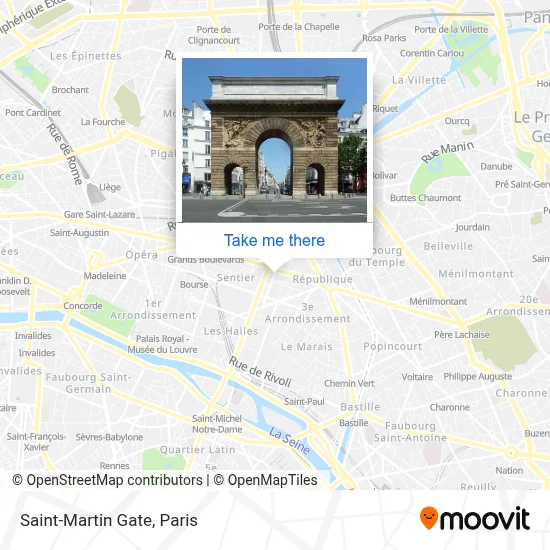 Porte Saint-Martin map