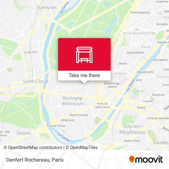 Denfert Rochereau map