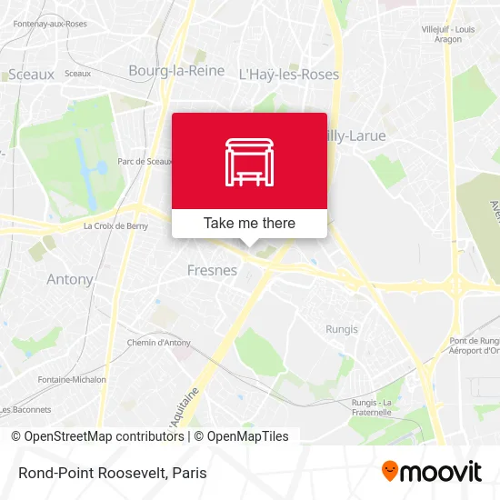 Mapa Rond-Point Roosevelt