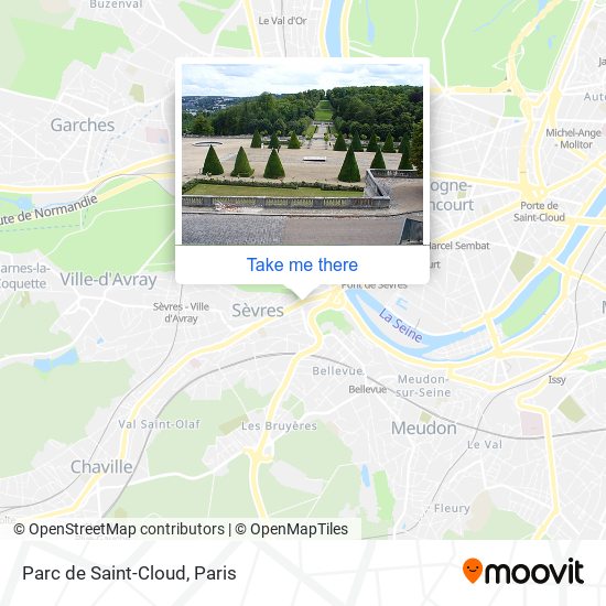 Parc de Saint-Cloud map