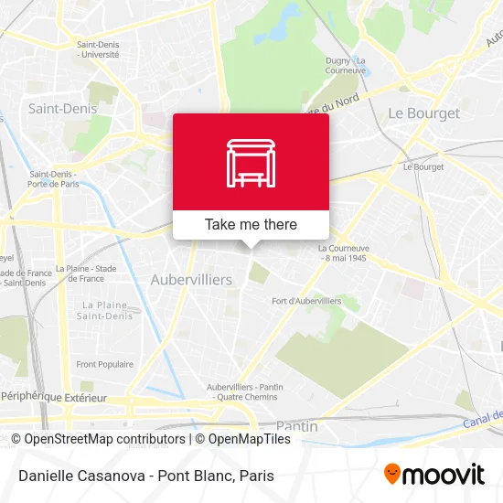 Danielle Casanova - Pont Blanc map