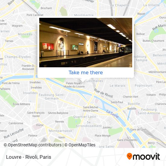 Louvre - Rivoli map