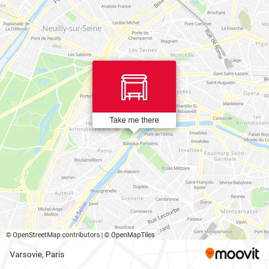 Varsovie map