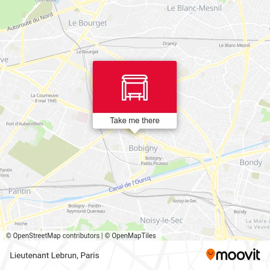 Lieutenant Lebrun map