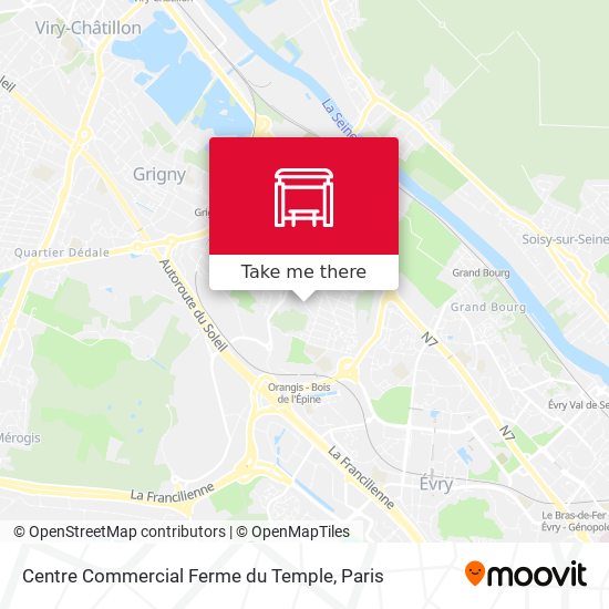 Centre Commercial Ferme du Temple map