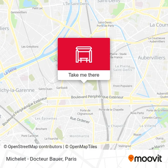 Michelet - Docteur Bauer map