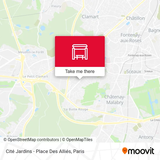 Cité Jardins - Place Des Alliés map