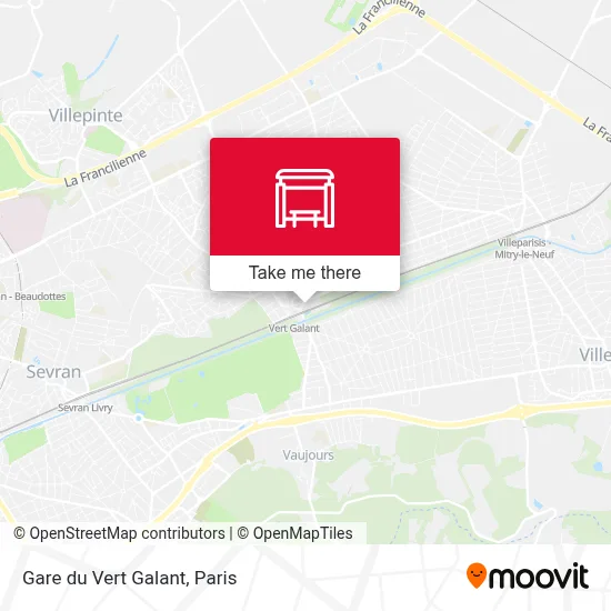 Gare du Vert Galant map