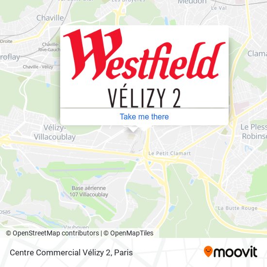 Centre Commercial Vélizy 2 map